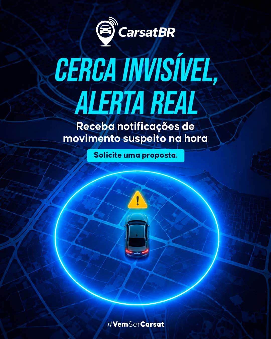 Mantenha seu veículo sempre protegido: a cerca invisível avisa você em tempo real.